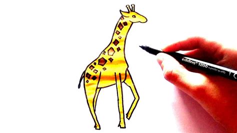 Como Dibujar Una Jirafa Paso A Paso Sencilla Y Fácil How To Draw A