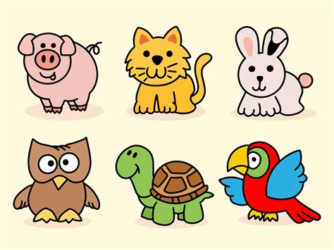Cute Baby Animal Cartoon Set Bundle Graphic By Morspective · Creative