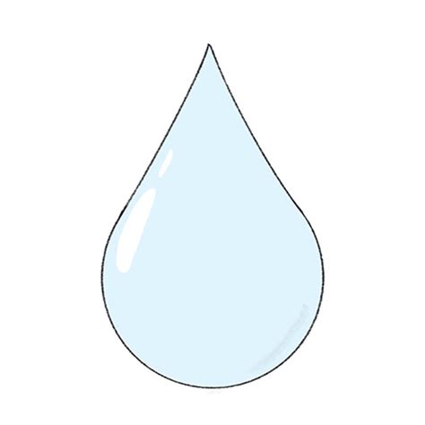 How To Draw A Drop Of Water Easy Drawing Tutorial For Kids