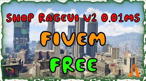Fivem Rageui V2 Shop Facilement Et Full Configurable 001ms Youtube