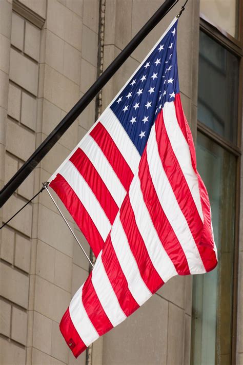 American Flag In The City Free Stock Photo Public Domain Pictures