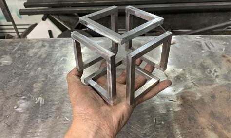 Infinity Cube Optical Illusion Sculpture