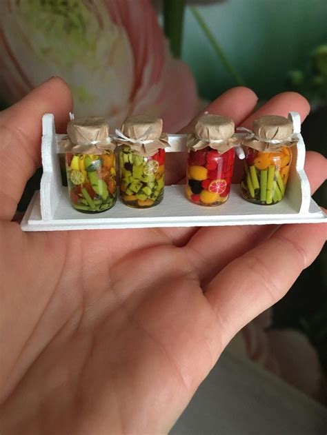 Realistic Doll Food Pickles Jar Miniatures Etsy Realistic Doll Food