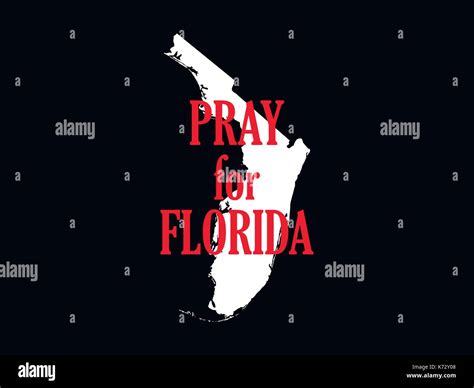 Pray For Florida Hurricane Irma Natural Disaster Vector Illustration Stock Vector Image And Art