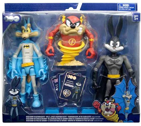 Looney Tunes X Dc 7 Inch Action Figure Wb 100 3 Pack Bugs Bunny Wi