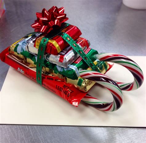 Candy Bar Sleigh I Got From A Sweet Friend 1 Kit Kat With Bite Size