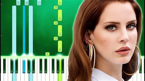 Lana Del Rey Born To Die Piano Tutorial Easy Youtube