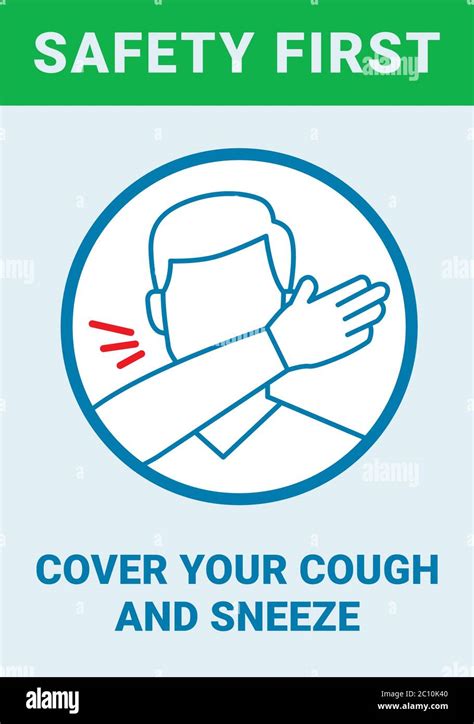 Cover Your Cough And Sneeze Safety Poster For Covid 19 Safety
