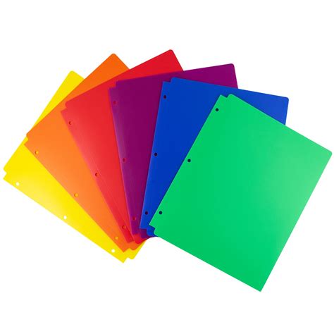 Buy Dunwell Binder Divider Folders With Pockets Assorted 6 Colors