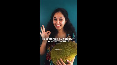 How To Pick A Jackfruit And Cut It Jackfruit Hack Youtube