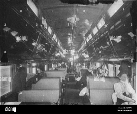 Chicago And Alton Railroad Pullman Car Interior C 1900 Stock Photo Alamy