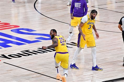 Nba After Lakers Win Game 4 Lebron Declares Davis Defensive Player Of The Year Abs Cbn News