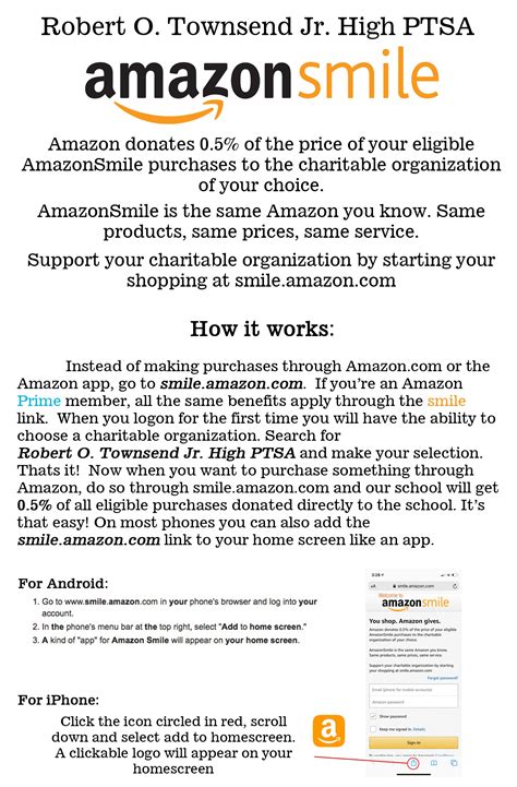 Amazon Smile Flyer Template