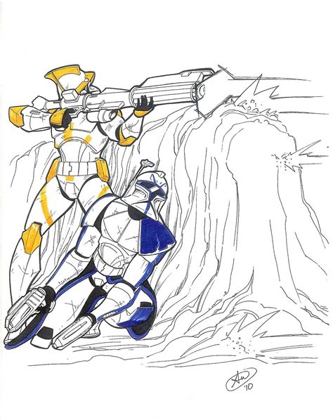 Clone Wars Commander Coloring Pages Coloring Home