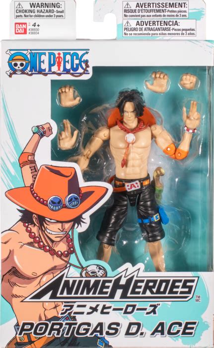 One Piece Portgas D Ace Anime Heroes 65 Scale Action Figure By