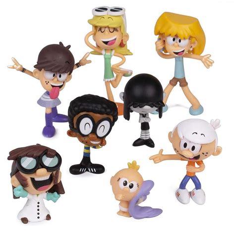 The Loud House Figure 8 Pack Lincoln Clyde Lori Lily Leni Lucy Lisa 1961879060