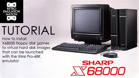 Tutorial Sharp X68000 How To Install Floppy Disk Games To Hard Disk