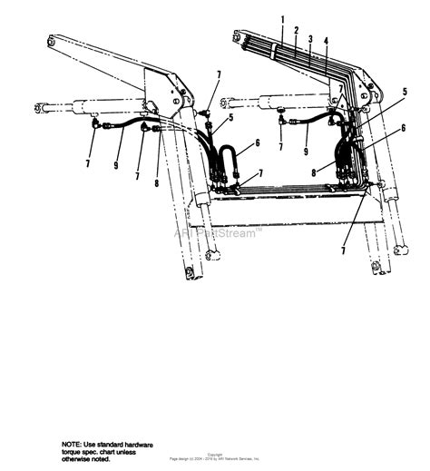 Simplicity 1691309 Front Loader Parts Diagram For Hydraulic Group Frame