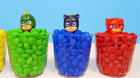 Pj Masks Candy Beads Cups Balls Cars Surprise Toys Learn Colors With