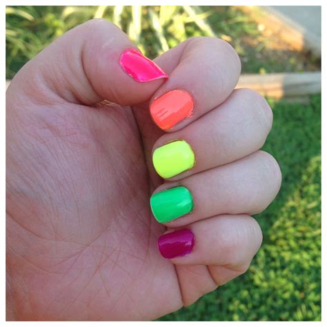 Neon Nails Bold Accessories Neon Nails Neon Colors Nails Inspiration