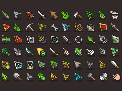 60 Game Cursors Game Icons