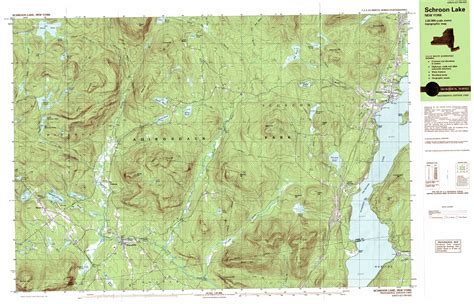 Schroon Lake Topographic Map Ny Usgs Topo Quad 43073g7