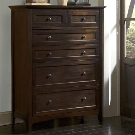 Aamerica Westlake Wsldm5600 Transitional 6 Drawer Chest With Felt Lined