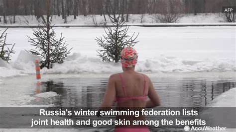 Russian Women Swim In Ice Cold Waters For Health Newsnow