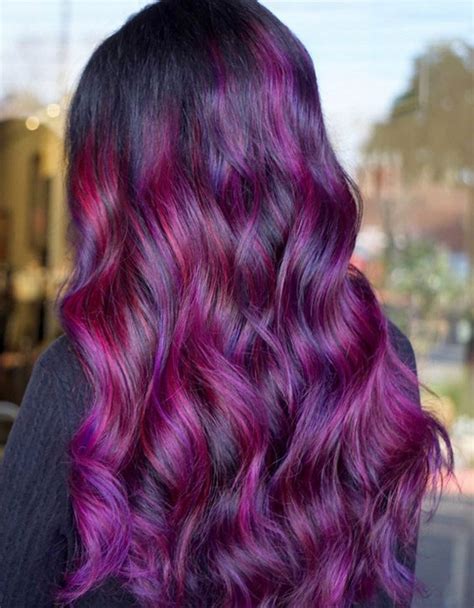 Awesome Red And Purple Hair Color Combination For 2020
