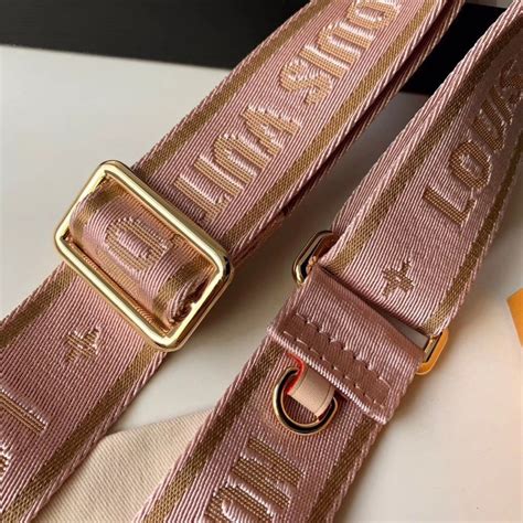 Louis Vuitton Logo Canvas Bandouliere Shoulder Strap Pink