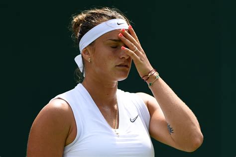 Tennis players in the pressroom: First Wimbledon seed out: Aryna Sabalenka's struggles ...