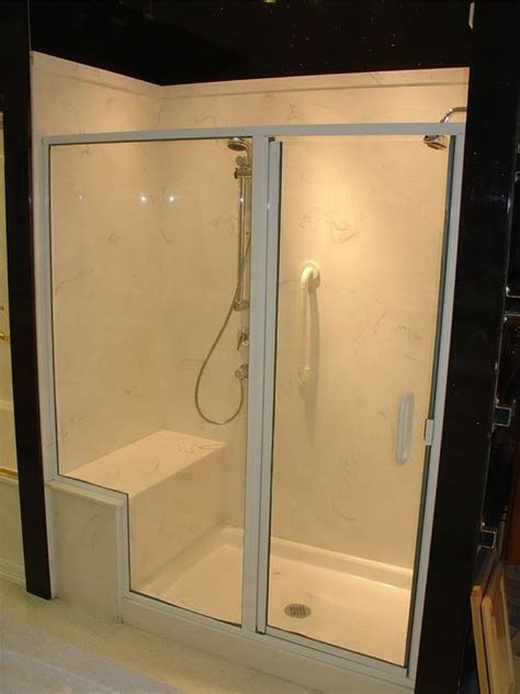 Easy and quick to install; cultured marble showers | Cultured Marble Wall Surrounds for Showers - $934.00 | Marble shower ...