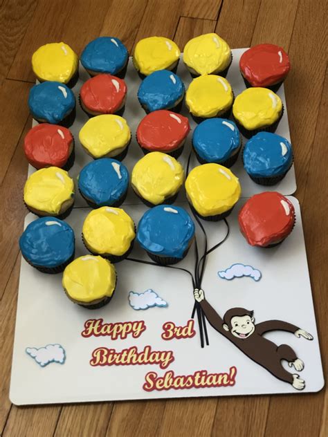 Birthday Cupcakes Curious George Cupcakes Gluten Free Items Home Bakery Birthday Cupcakes