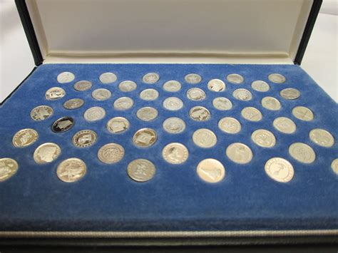 The States Of The Union Platinum Mini Coin Set Franklin Mint 1969