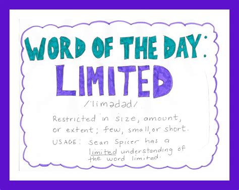 Word Of The Day Limited Dottys Doodles