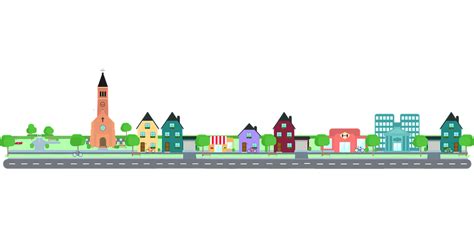 Free Vector Graphic City Road Community Building Free Image On