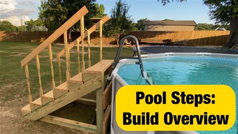 Custom Above Ground Pool Steps Doable Diy Youtube