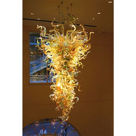 World market center las vegas art glass chandelier by robert. Modern Multi-yellow LED Art Glass Chandelier Chihuly Style ...