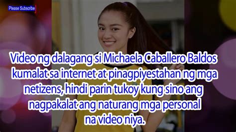 Michaela Caballero Baldos Mahigit 300 Videos Kasama Na Ang Maseselang Larawan Youtube