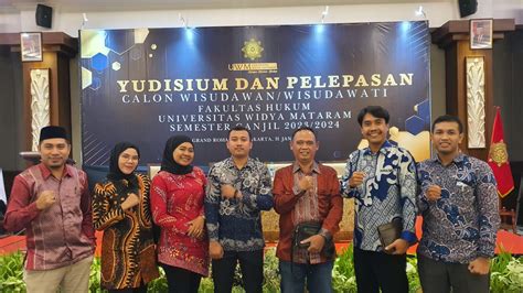 Yudisium Dan Pelepasan Calon Wisudawan Dan Wisudawati FH UWM Semester