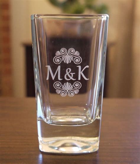 Custom Laser Engraved Shot Glasses For Weddings Events Clubs Ts Names Intials Logos