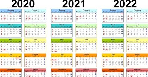 Printable 2021 2022 Calendar 2022 Calendar