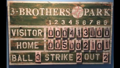 Custom Rustic Baseball Vintage Sports Scoreboard Etsy Scoreboard