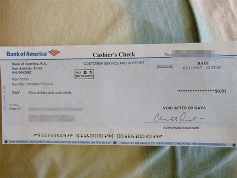 Bank Of America Sent Me A Check For A Penny Gag