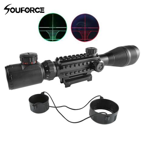 Tactical 4 12x50eg Red And Green Illuminated Rifle Scope With 20mm