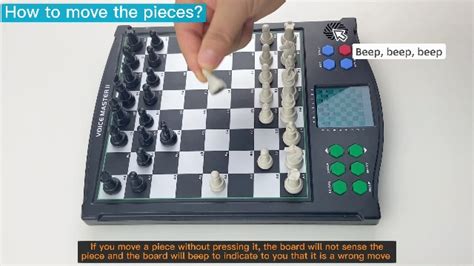 How To Move The Pieces Of Vonset M986 Electronic Chess
