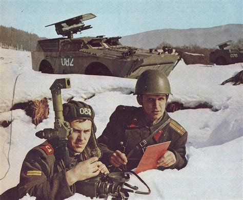 Soviet Soldiers Adjusting A Series Of 9m14 Malyutka Anti Tank Guided