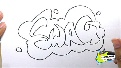 How To Draw Easy Swag Graffiti Youtube