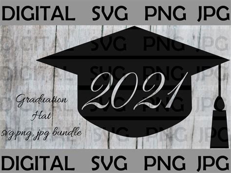 Graduation Cap Svg Class Of 2021 Svg Senior 2021 Digital Etsy Canada