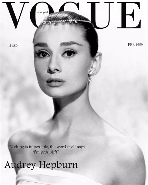Audrey Hepburn Vogue Vogue Vintage Vintage Vogue Covers Vogue Covers